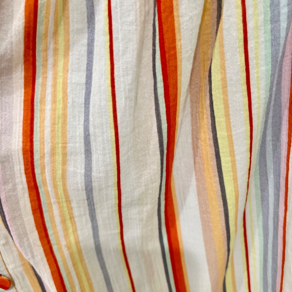 Marie Oliver Flowy Stripe Poplin Top, Sz M - Picture 5 of 12